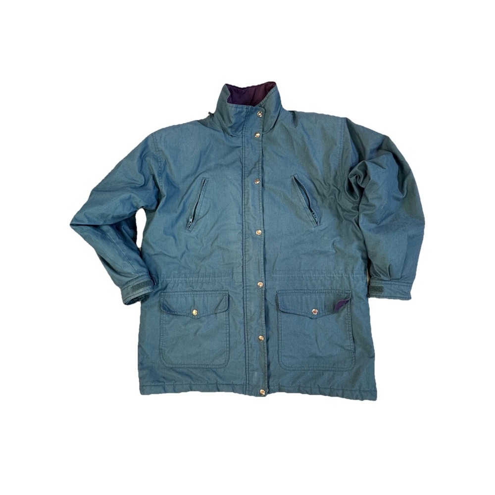 Vintage Cabin Creek Teal Outdoor Puffer Coat, Flashback to the 90's, Men's L